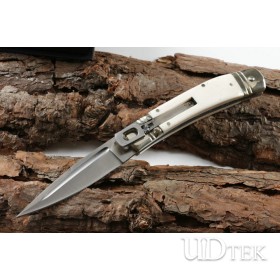 ACK Black monster animal bone handle pocket knife UD4051881